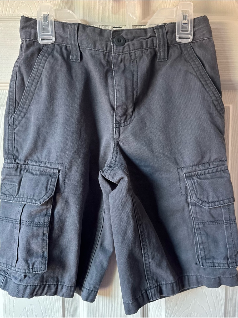 Old Navy Dark Gray Cargo Shorts with Patch Pockets